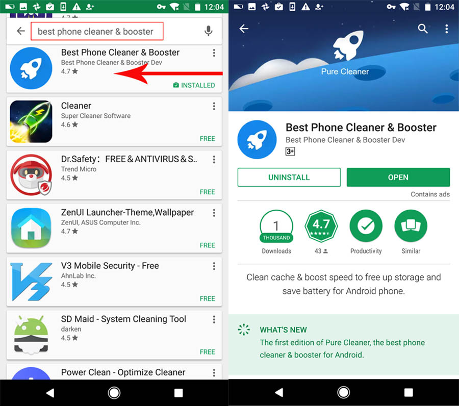 best phone cleaner and booster to speed up android and free up storage